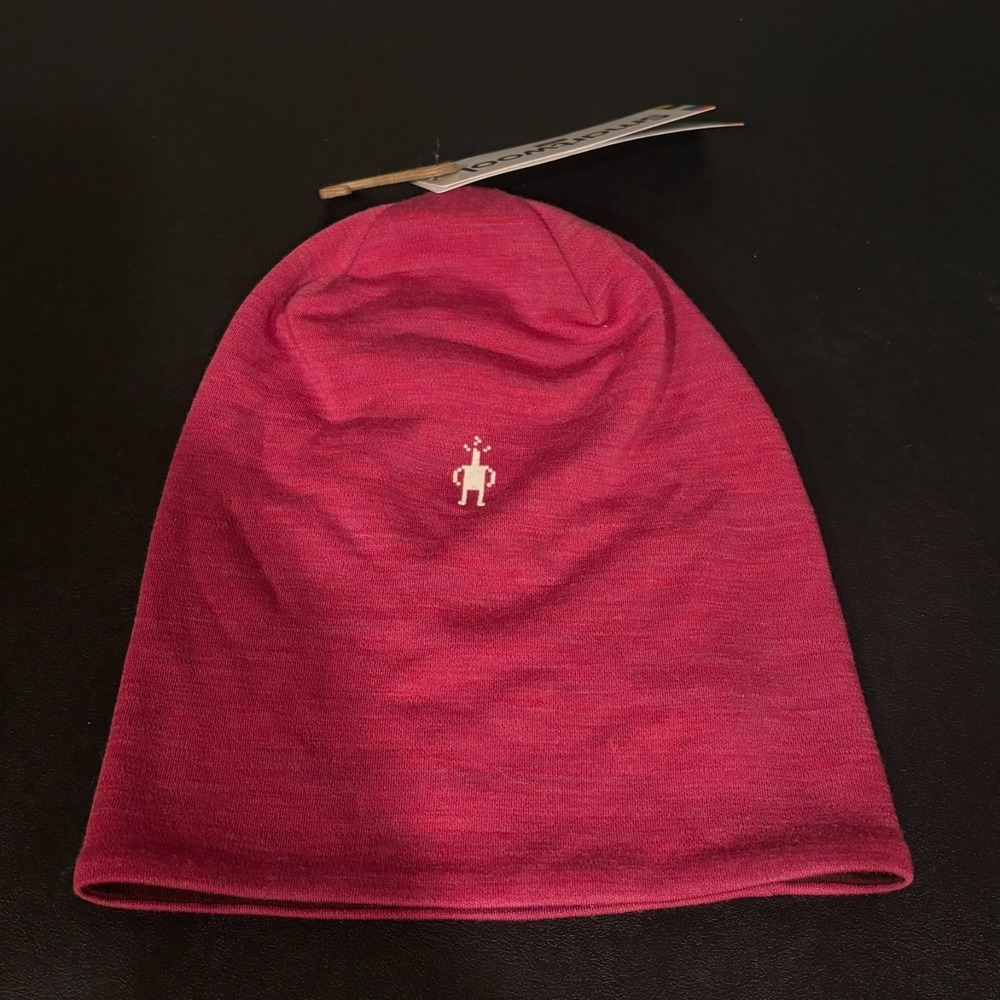 NWT Smartwool Womens 100% Merino Wool Fuschia Womens Thermal Beanie Hat OSFM